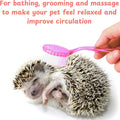 Hedgehog Toe Nail Clippers and Comb Set, 2 Pcs Hedgehog Soft Cleansing Brush and Toenail Clipper with Magnifier, Hedgeho