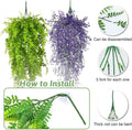 PINVNBY 2 Pack Reptile Plants Terrarium Hanging Fake Vines with Suction Cup Artificial Leaves for Bearded Dragons Lizard