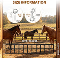 Horse Stall Guards with Adjustable Straps, High Tenacity Nylon Barn Door Guards with Screw Eyes and Open-End Snaps for B