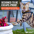 Houdini™ Escape Proof Cat Harness and Leash Set by OutdoorBengal – Black, Medium Cat Harness for Walking