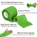 24Pack Self Adhesive Tape Vet Wrap Flex Bandages Leg Wrap Adherent Non-Woven for Dog Cat Horse Pet Animals Ankle Sprains