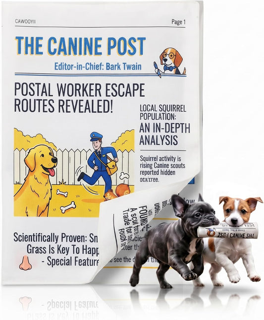 2 PACK Crinkle Newspaper Dog Toy , Dog Newspaper toy