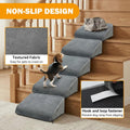 3-Pack Dog Ramp for Stairs, 40D High-Density Foam Pet Steps with Gentle 20°Slope for Staircase Stairs, Non-Slip Puppy Ra