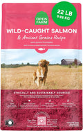 Open Farm Ancient Grains Dry Dog Food, Wild Caught Salmon Kibble, 22lb Bag