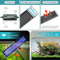 hygger Auto On Off LED Aquarium Light, Full Spectrum Fish Tank Light with LCD Monitor, 24/7 Lighting Cycle, 7 Colors, Ad