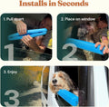 Whiffie Cushion™ - Patented Dog Car Window Chin Rest - Premium XL EXTRALIGHT® Foam, Universal Fit, Waterproof & Easy-Cle