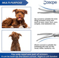 Doscpe Curved Dog Grooming Scissors 6.69 inches Round Tips Pet Grooming Shears for Dog Cat on Face Paw Hair Trimming Right Left Handed