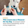 TropiClean HomeVet Medicated Cream, Hot Spot Treatment for Dogs, Fast Itch Relief, with Vet Strength Chlorhexidine & Hydrocortisone, USA Made, 1 oz