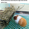 Rabbit Hay Feeder Rack Guinea Pig Hay Dispenser for Cage Hanging Metal Feeder Small Animals Hay Holder Manger for Rabbit
