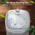 PAWGETHER® Cat Water Fountain with Magnetic Pump 51oz/1.5L Dog Water Fountain, Ultra Quiet Automatic Pet Water Fountain 