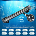 hygger 24/7 Mode Submersible Aquarium LED Light, Full Spectrum Hidden Fish Tank Light with 3 Rows Beads 7 Colors Auto On