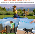 ALL FOR PAWS 19.3“ Dog Ball Launcher, Balls Thrower with Ergonomic Handle, Dog Fetch Toy with Medium Ball(2.5"), for Dog