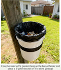 5-Gallon Bucket Holder, Wall-Mounted Istallation,Applicable to Courtyards, Warehouses, and Horse Farms (Excluding Bucket