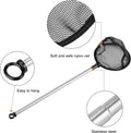 Aquarium Telescopic Fish Net w/Extendable Handle Soft Mesh 3.5"
