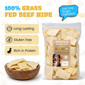 hotspot pets Rawhide Chips Dog Chews - 3LB Bag - Single Ingredient Premium Bulk Rawhide Chips for Dogs - Helps Support Teeth & Dental Chews for Dogs