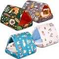 Cinnvoice Guinea Pig Hideout Bed Washable House Cage, Forest, 7.9 in