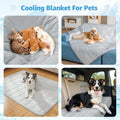 Cooling Blanket for Dogs, 0.4 Q-MAX Dog Cooling Blanket Washable, Cool to Touch Pet Blanket Cooling Comforter Throw for Bed Cover, Soft Lightweight Cold Mats for Pet Summer Sleeping (30"×40"/Grey)