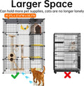 Oneluck Extra Large Cat Cage,4-Tier Catio, DIY Metal Cat Enclosure with Platforms,55 Inch Indoor Cat Cage for 1-3 Cats, 