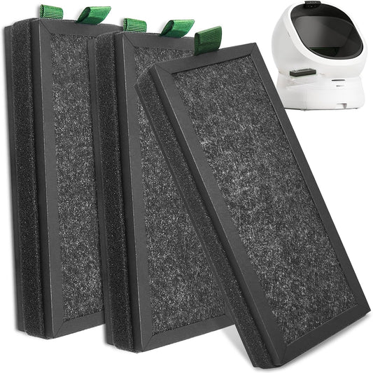 WECATION 1 Pack Replacement Activated Carbon Filter Compatible with PETLIBRO Luma Automatic Self Cleaning Litter Box