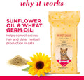 Burt's Bees for Pets Anti-Hairball Wipes for Cats, Sunflower Oil and Wheat Germ Oil, 98% Natural Origin, Cruelty-Free Cat Hairball Remedy Wipes, pH Balanced, Made in the USA, 50 Count