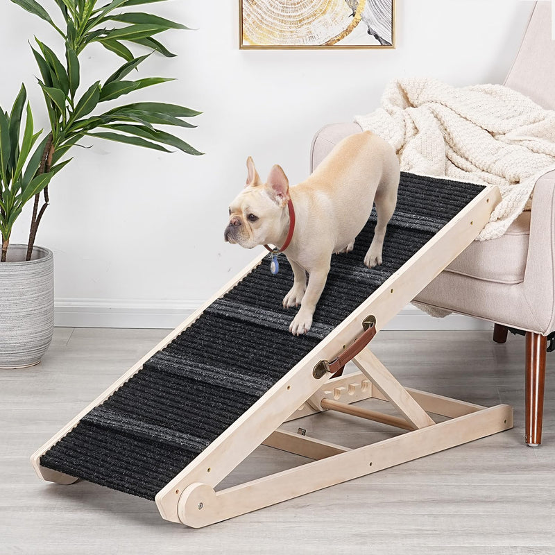 Dog Ramp for Bed - Foldable Small to Large Dog Ramp for Couch - 6 Adjustable Height from 12
