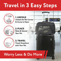 dbest products Rolling Pet Carrier with Wheels Airline Approved - TSA Dog Cat Carrier for Airplane Travel - Wheeled Pet 
