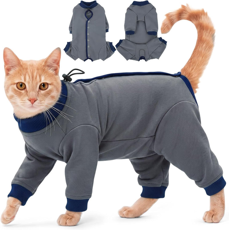 Cat Recovery Suit for Spay & Neuter,Hind Leg Healing Protector