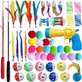 52 Pack Interactive Cat Toys Variety Set for Indoor Cats