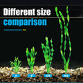 AQUANEAT Fish Tank Artificial Plants, Aquarium Plastic Seaweed Decorations, 11.75Inch Tall Fake Green Accessories, 10 Pa