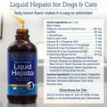 Rx Vitamins Liquid Hepato Support for Dogs & Cats - Liver Support Supplement with Milk Thistle for Dogs (Silymarin & Silybinin) and Vitamin B - Bacon Flavor (4oz)