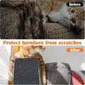 Inchoco Couch Protector from Cat Claws - 78.7" x 15.8" Trimmable Self-Adhesive Cats Claws Scratch Pads, Cat DIY Climbing Cats Scratch Mat Tree Replacement Indoor (Dark Gray)