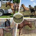 2PCS Slow Feed Hay Net for Horses, 1.5" Openings, Black, 35"x47"
