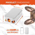 PEXTER Dog Poop Bag Dispenser - Outdoor or Indoor Pet Waste Bag Dispenser Station - Stick-On or Screw-On Wall Mount - Poop Bags Storage Outdoor Container - Includes 4 Doggie Bag Rolls (Gray)