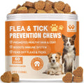 Flea and Tick Prevention for Dogs Chewables - Natural Dog Flea and Tick Treatment Chewable - Oral Flea Supplement for Do