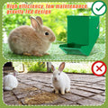 Maxcheck 8 Pcs Rabbit Feeder for Cages Bulk Small Animal Food Dispenser with Lid Metal Rabbit Feeders Outside for Guinea