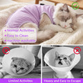 Cat Recovery Suit for Spay Abdominal Wounds, Kitten Onesie Bodysuit