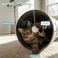 Ownpets Cat Tunnel Large 12 inch Diameter Sturdy Oxford Fabric Cat Tunnel Toy, Cactus Shape Collapsible Cat Tunnels for Indoor Cats,Interactive Peek Hole Pet Tunnel Tube with Cat Wand Toy