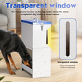 PKNYBZH Automatic Dog Feeder Large Breed, Outdoor Dog for Large Dogs, Large Capacity Automatic Gravity Dog Feeder Suitable for Small, Medium, and Large Dog Breeds (Blue)