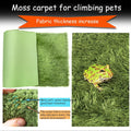 kathson 2 PCS Reptile Carpet Mat Terrarium Bedding Substrate Liner Mat Imitation Rainforest Crawler Mats for Snakes Bear