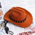 choyaxo Pet Cowboy Costume Cosplay Cap Halloween Costumes for Dogs Cat Pet Party Decoration Mini Cowboy Hat (Brown, Small)