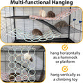 Rat Climbing Rope Net Toy for Cage, Hanging Swing Toy (Random Color)