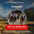 Majesty's Flex HA Wafers - Superior Performance Horse/Equine Joint Support Supplement - HA, Vitamin C, Yucca, Glucosamin