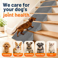 Dog Ramp for Stairs for Small, Senior, Injured Dogs & Cats, Non-Slip Self-Sticky Adhesive Pads, Washable Removable Cover