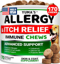 Dog Allergy Relief Chews - 170 Treats, Itchy Skin and Seasonal Itch Support