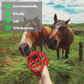 Goat Feeder Hanging Feeding Toy,Horse Treat Hay Feeder Toy, Durable TPR Feeding,for Horse Goat Sheep Relieve Stress,Stre