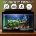 Pangda 1 Pcs 12 x 12 Inch Aquarium Fish Self Leveling Mat for Under Tank 5mm Thick Foam Compressible Neoprene Mat with A