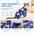 PUMYPOREITY Cat Hair Sticky Shirt – Breathable & Lightweight, Reduces Shedding Fur Pajamas, Prevents Licking Wounds Afte