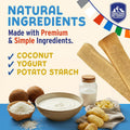 Himalayan Dog Chew Yogurt Sticks, Mixed Flavors, Dog Treats with Prebiotics, Probiotics & Protein, Digestive Support, Lactose & Gluten Free, Natural Dog Treat for All Breeds, Made in America, 4pk