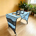 4-Hole Foldable Pet Grooming Hammock Stand with Tool Bag for Pets