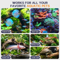 Dual-Head Aquarium Chiller Fan, Ultra-Quiet Fish Tank Cooler, 5-Speed Aquarium Cooling Fan Cools Water 3-7°F, Clip-on Wa